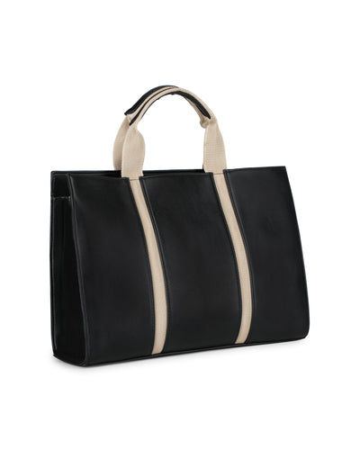 The Madam Laptop Tote Bag - Black