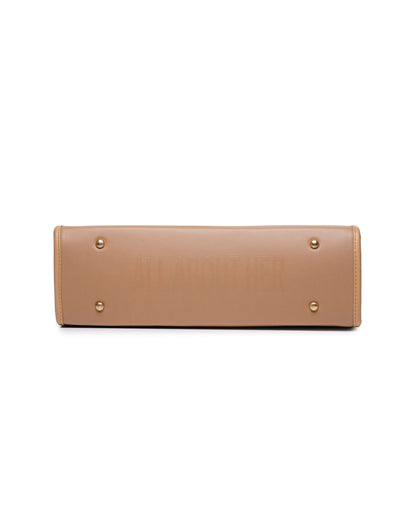 Day To Day Laptop Tote Bag - Beige