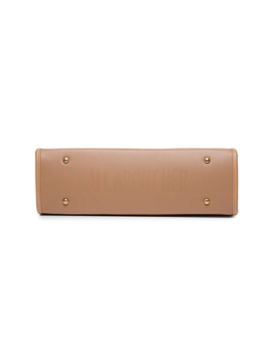 Day To Day Laptop Tote Bag - Beige