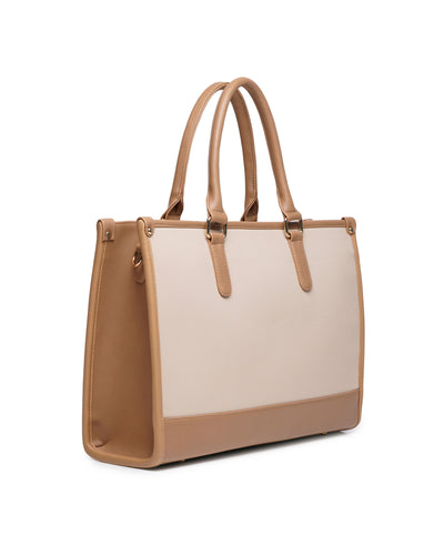 Day To Day Laptop Tote Bag - Beige