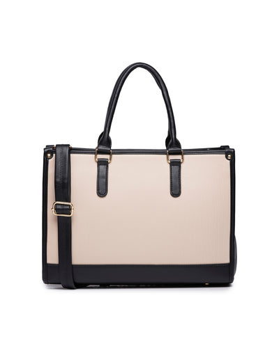 Day To Day Laptop Tote Bag - Black & White