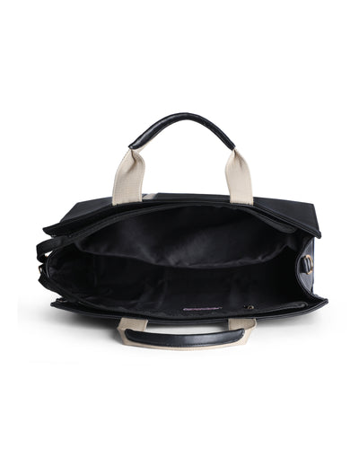 The Madam Laptop Tote Bag - Black