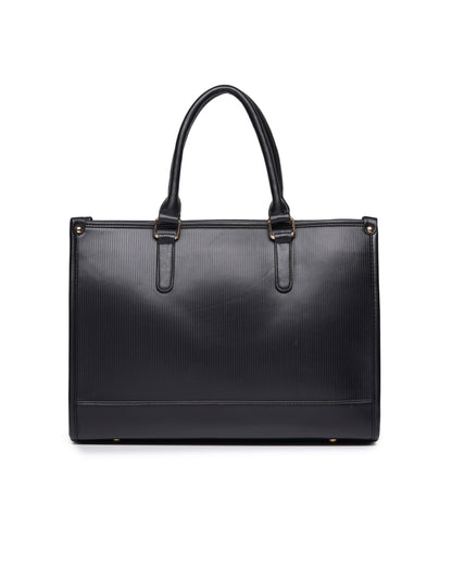 Day To Day Laptop Tote Bag - Full Black