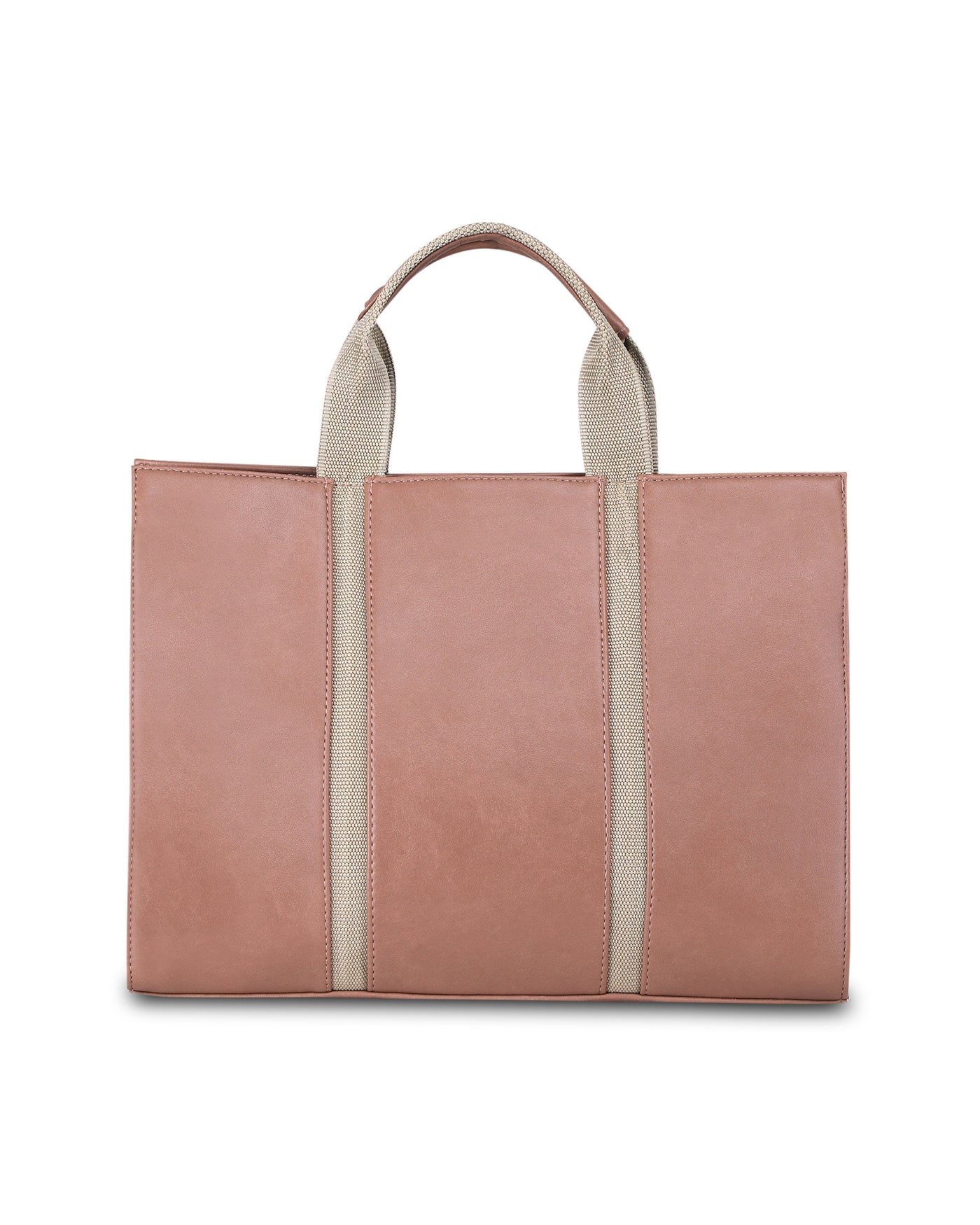 The Madam Laptop Tote Bag - Nude Pink