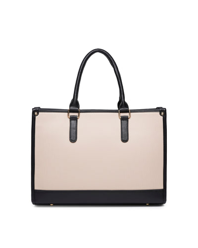 Day To Day Laptop Tote Bag - Black & White