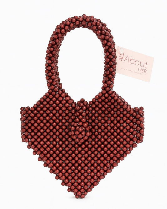 Heart Pearl Hand Bag
