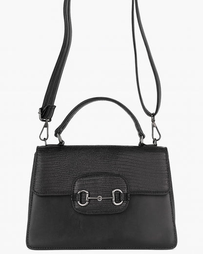 Croco Textured Structured Hand + Sling Bag