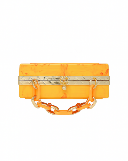 Marble Print Box Bag