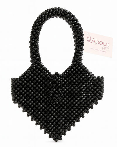 Heart Pearl Hand Bag