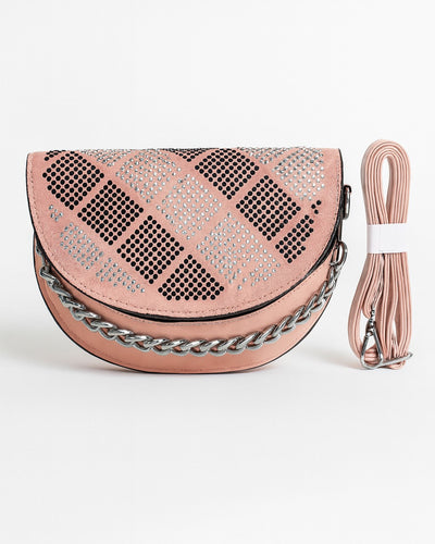 Rhinestone Decor Sling Bag