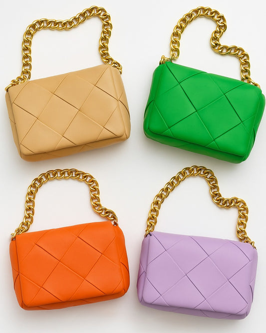 Chain Crush Shoulder Bag