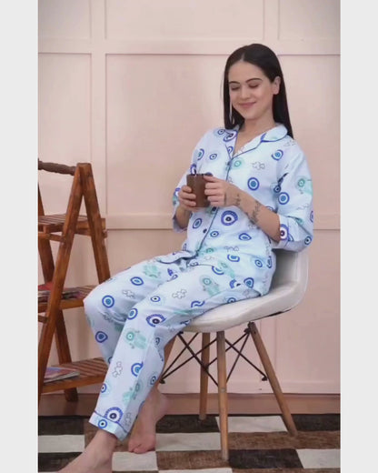 LIGHT EVIL EYE NIGHT SUIT