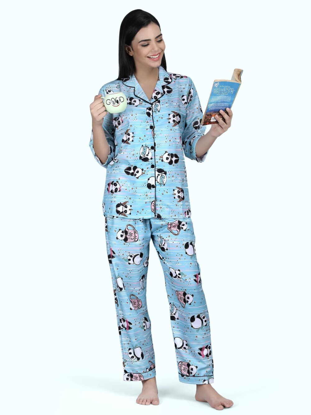 TEDDY PRINT NIGHT SUIT