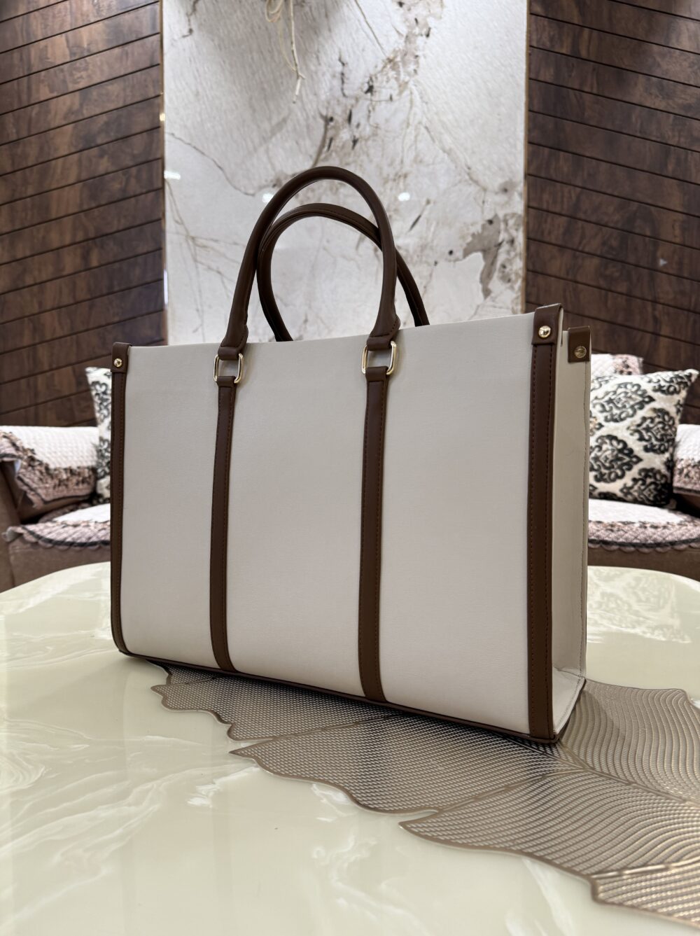 OnTheGo Laptop Tote Bag - Brown