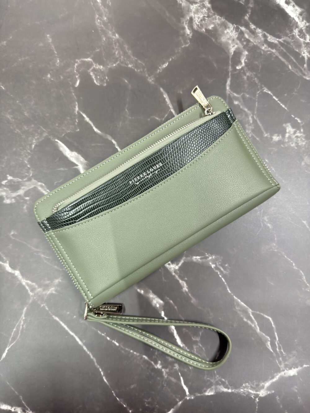 Green Textured Wallet