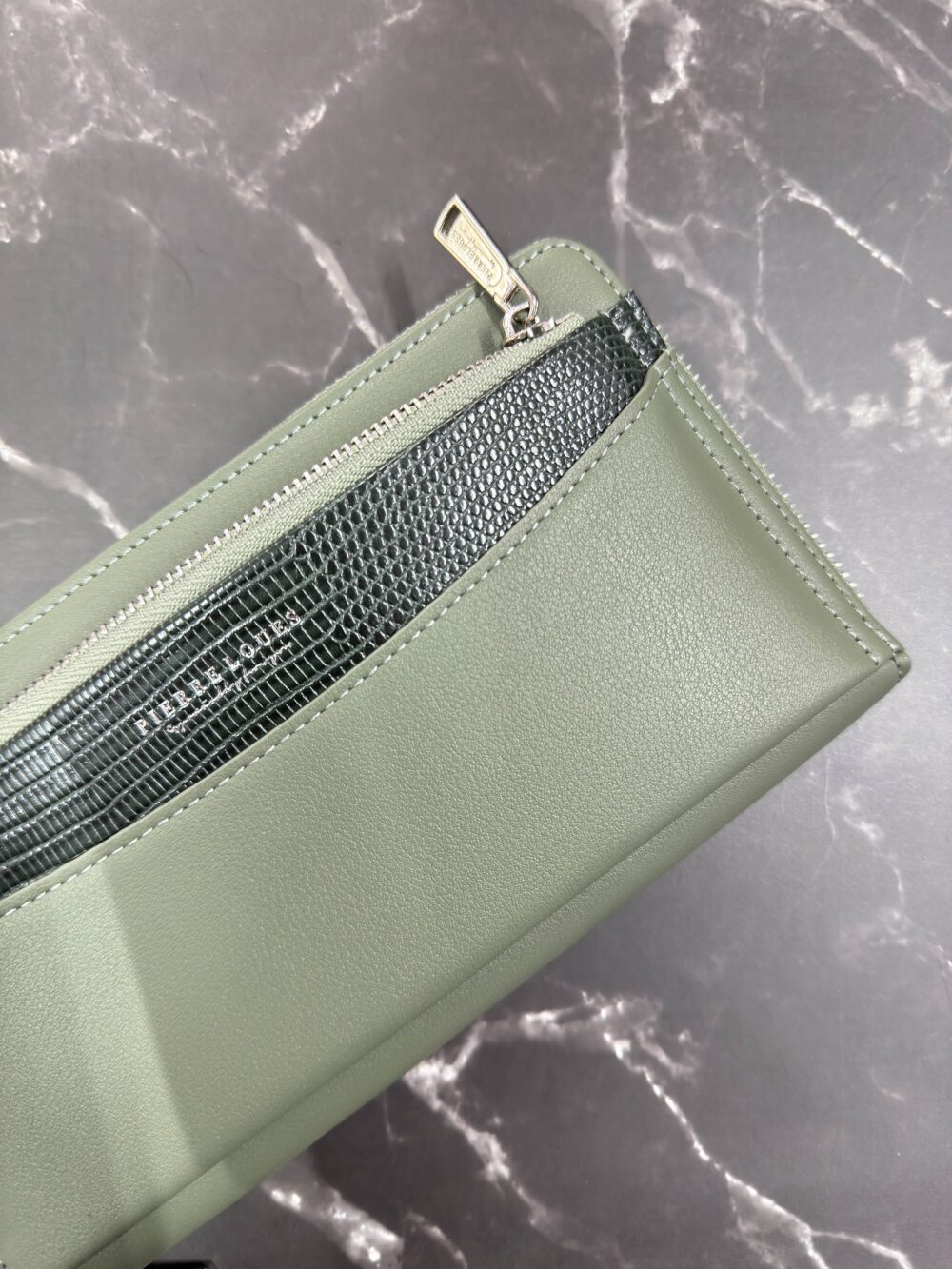Green Textured Wallet