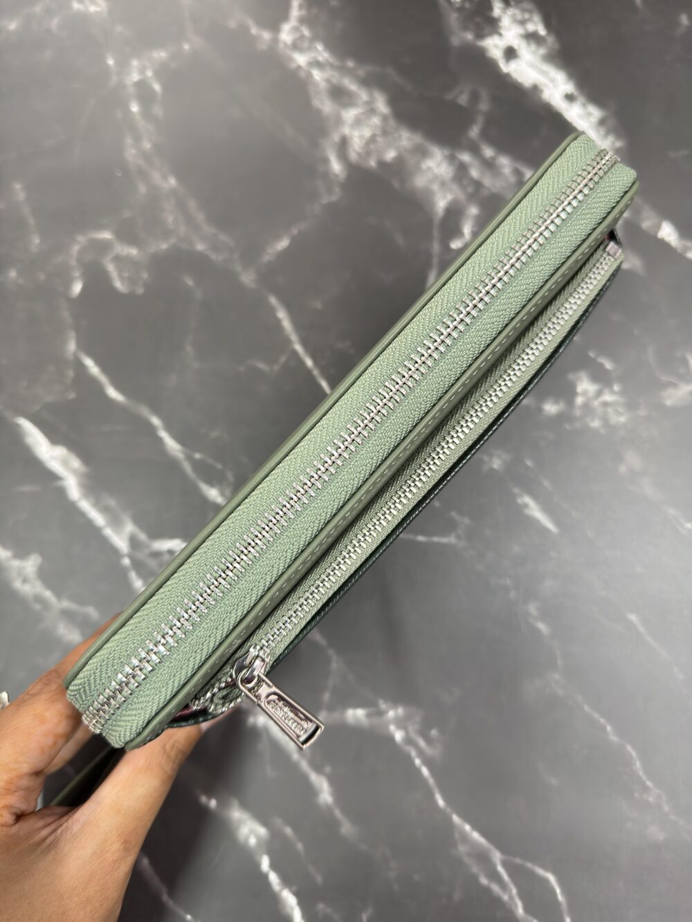 Green Textured Wallet