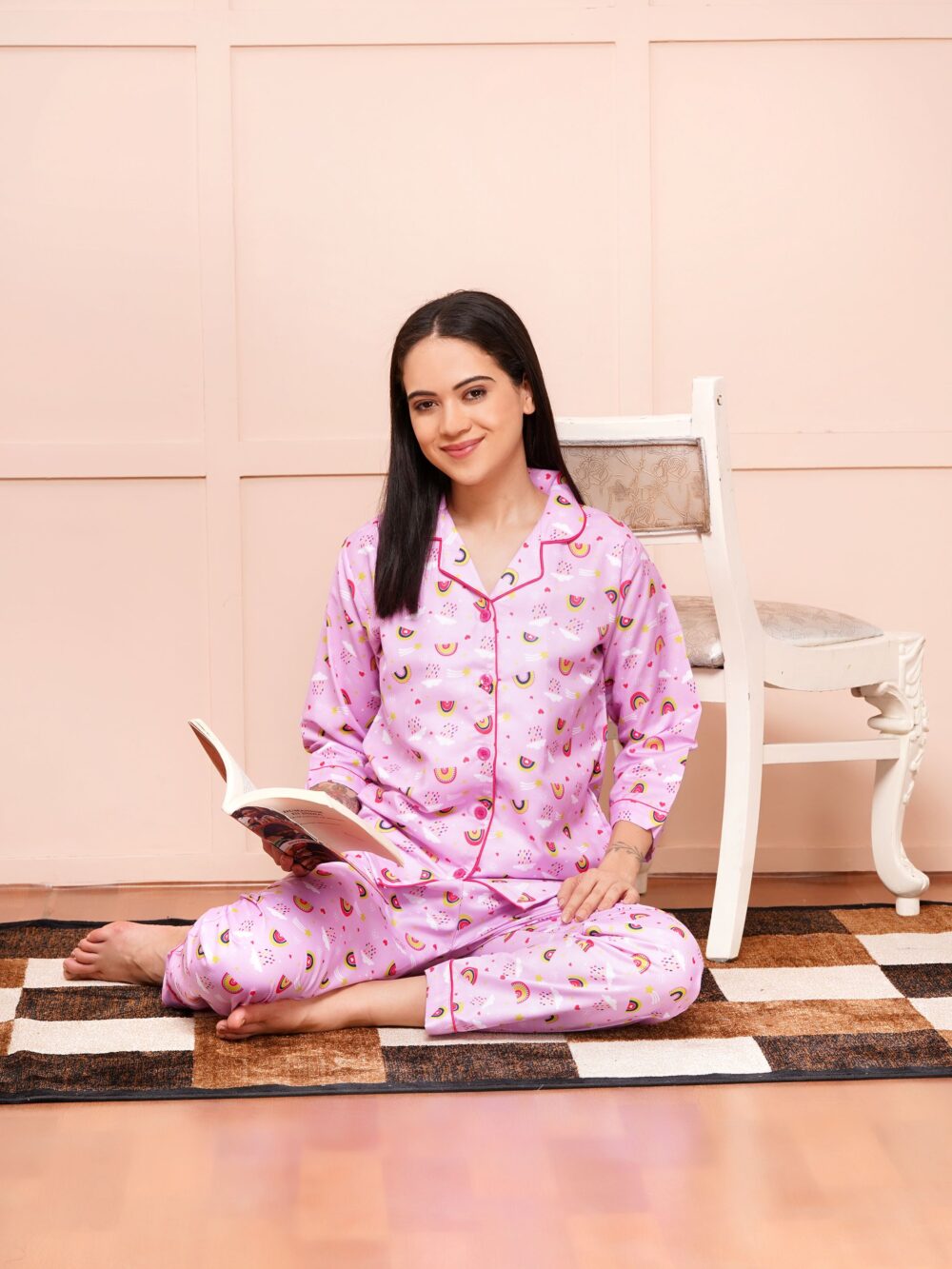 RAINBOW PRINT NIGHT SUIT