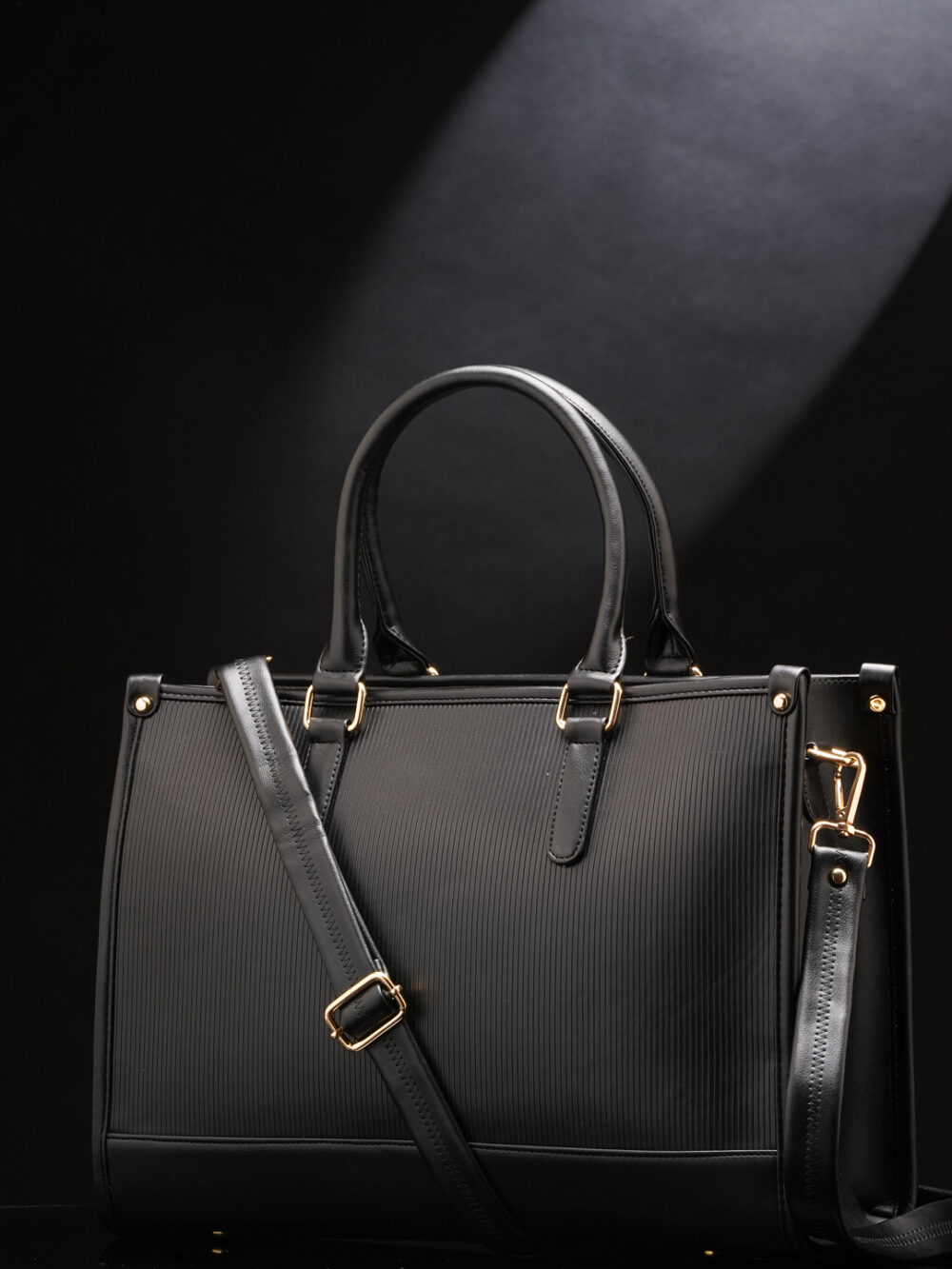 Day To Day Laptop Tote Bag - Full Black
