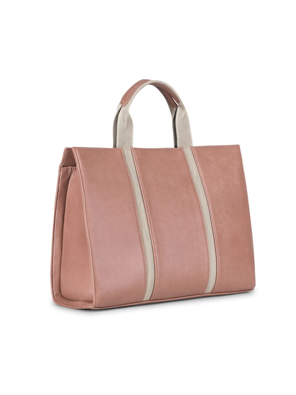 The Madam Laptop Tote Bag - Nude Pink