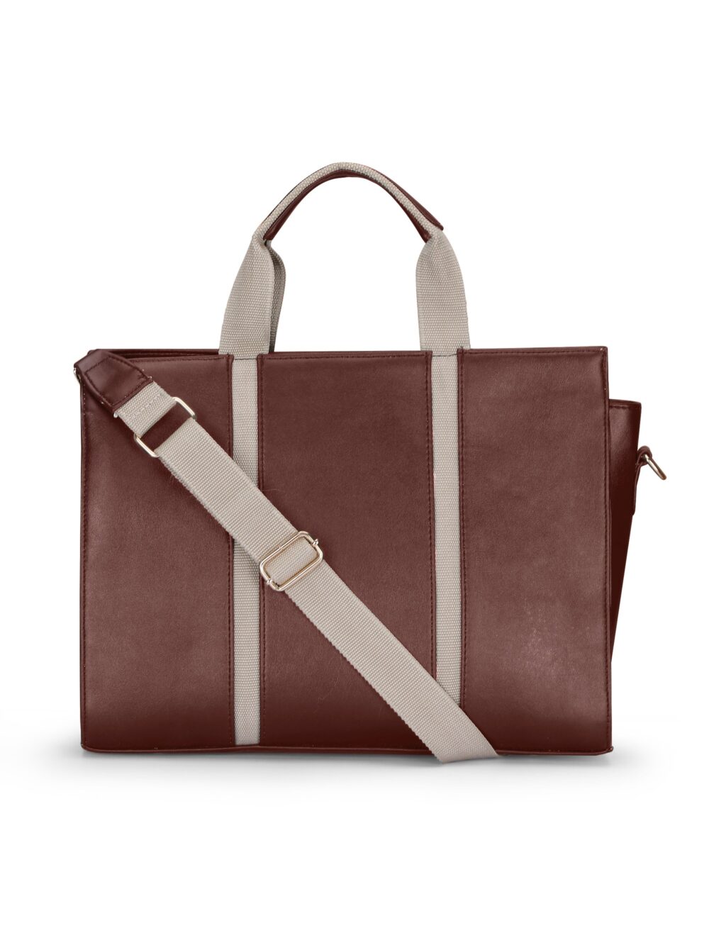 The Madam Laptop Tote Bag - Brown