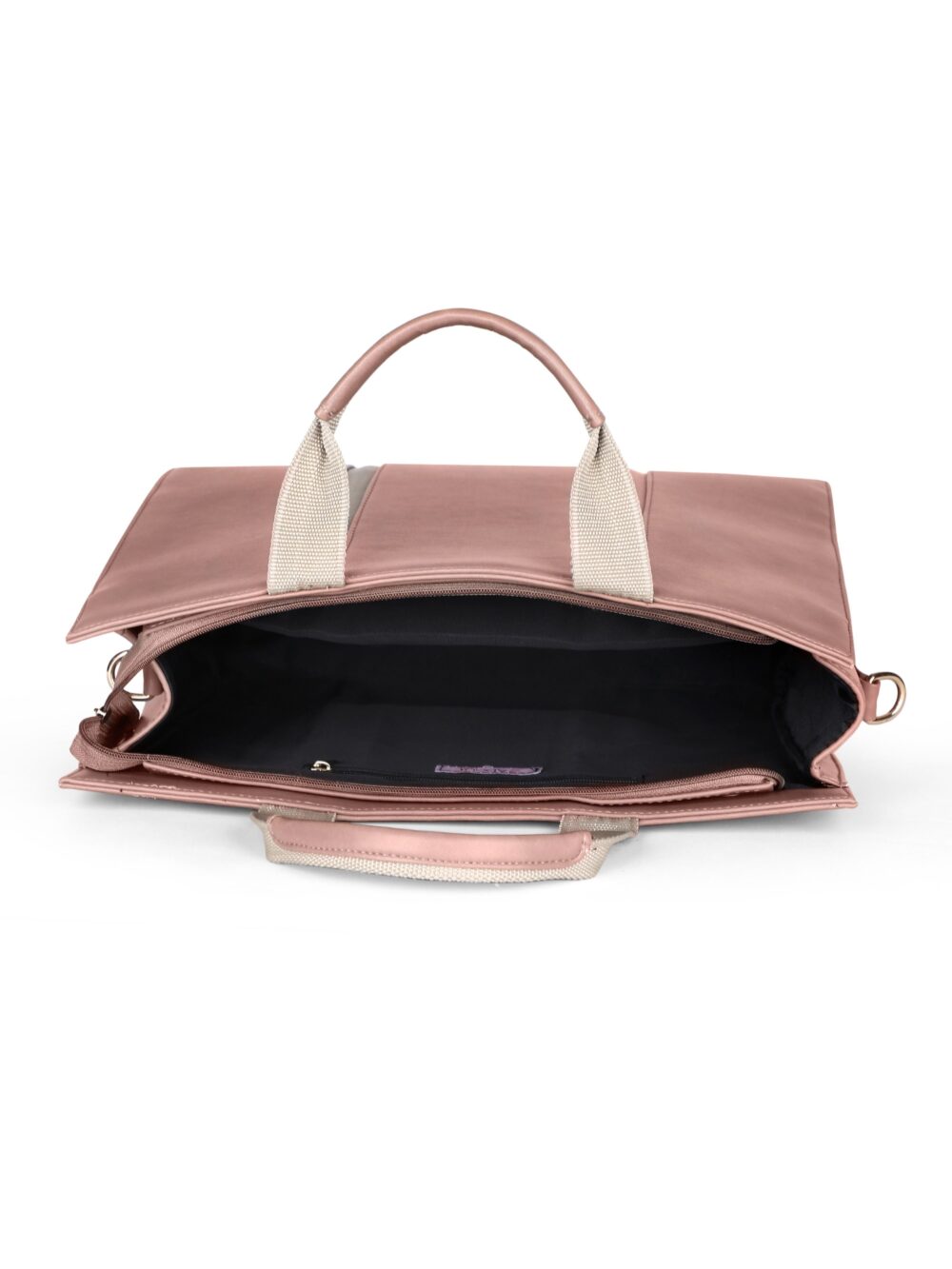 The Madam Laptop Tote Bag - Nude Pink