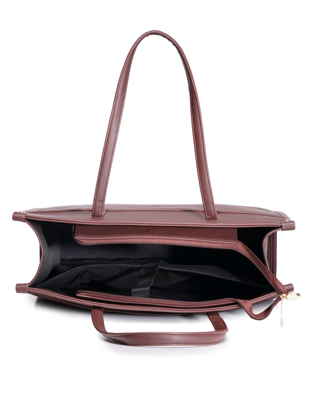 Personalized League Laptop Tote Bag - Full Brown