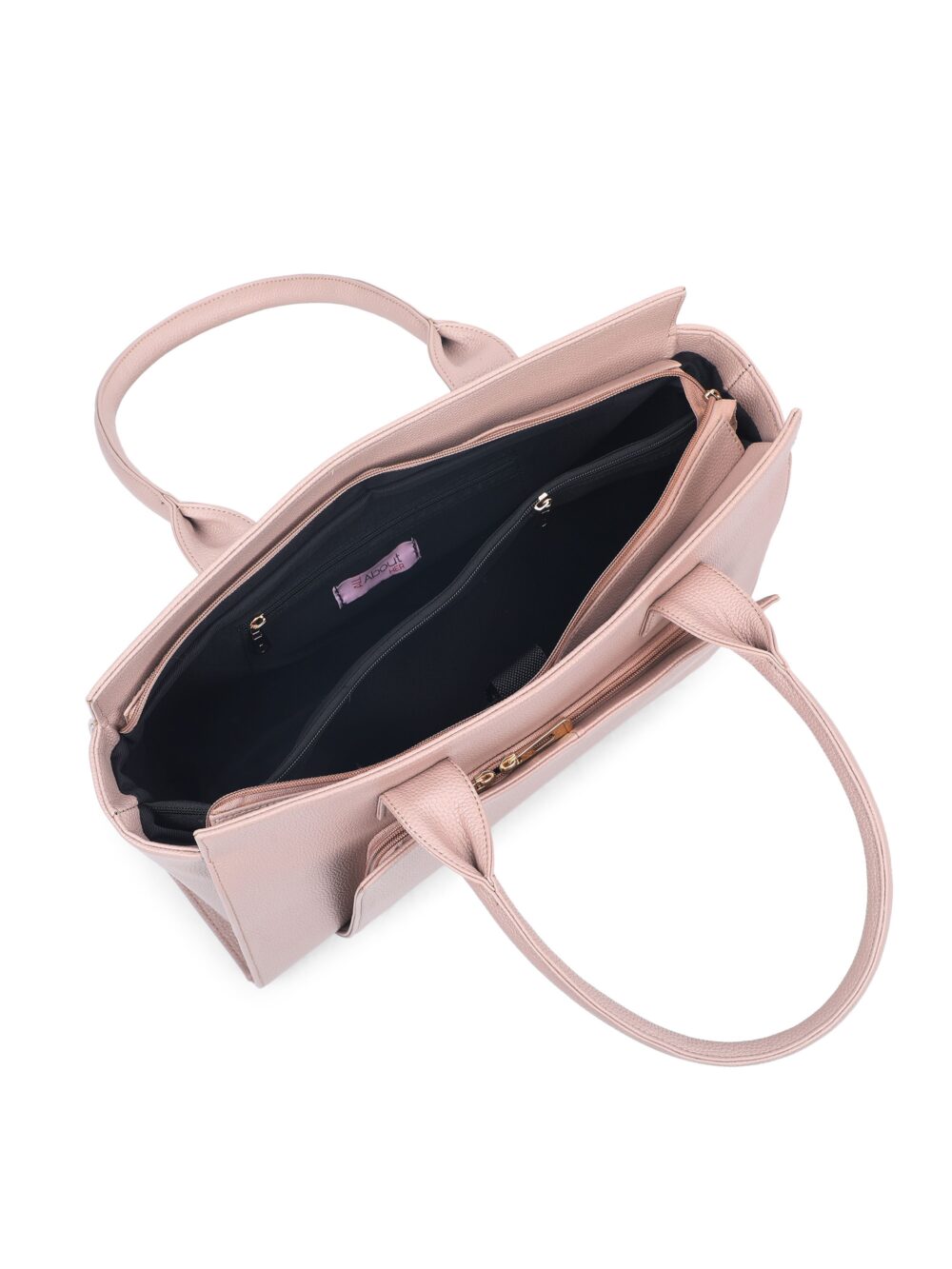 ELITE LAPTOP TOTE BAG - NUDE PINK