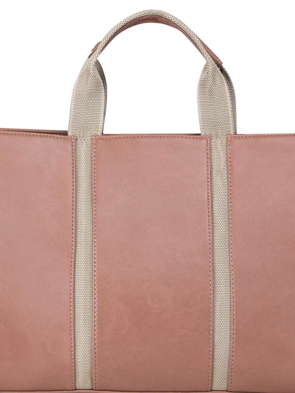 The Madam Laptop Tote Bag - Nude Pink