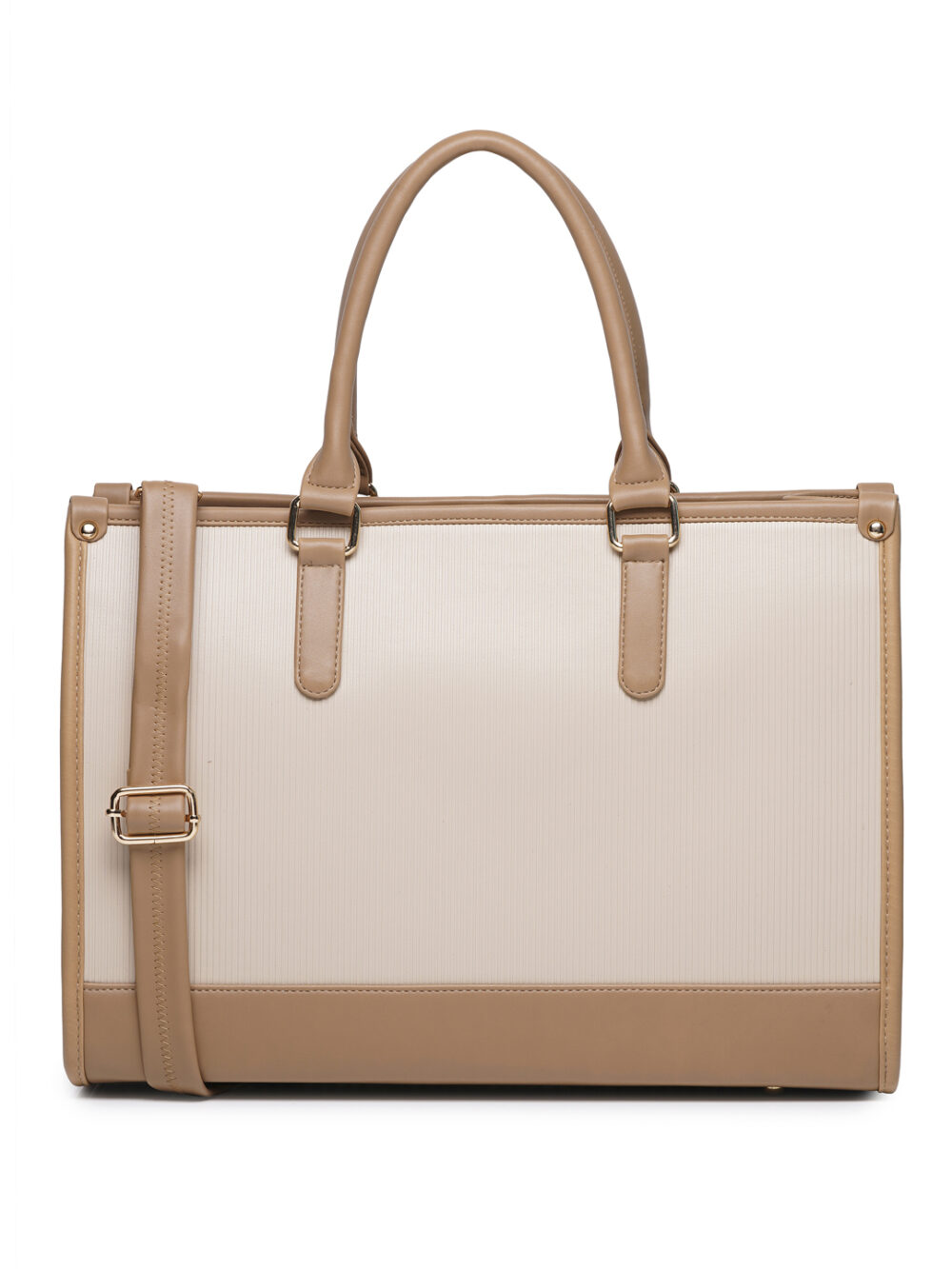Day To Day Laptop Tote Bag - Beige