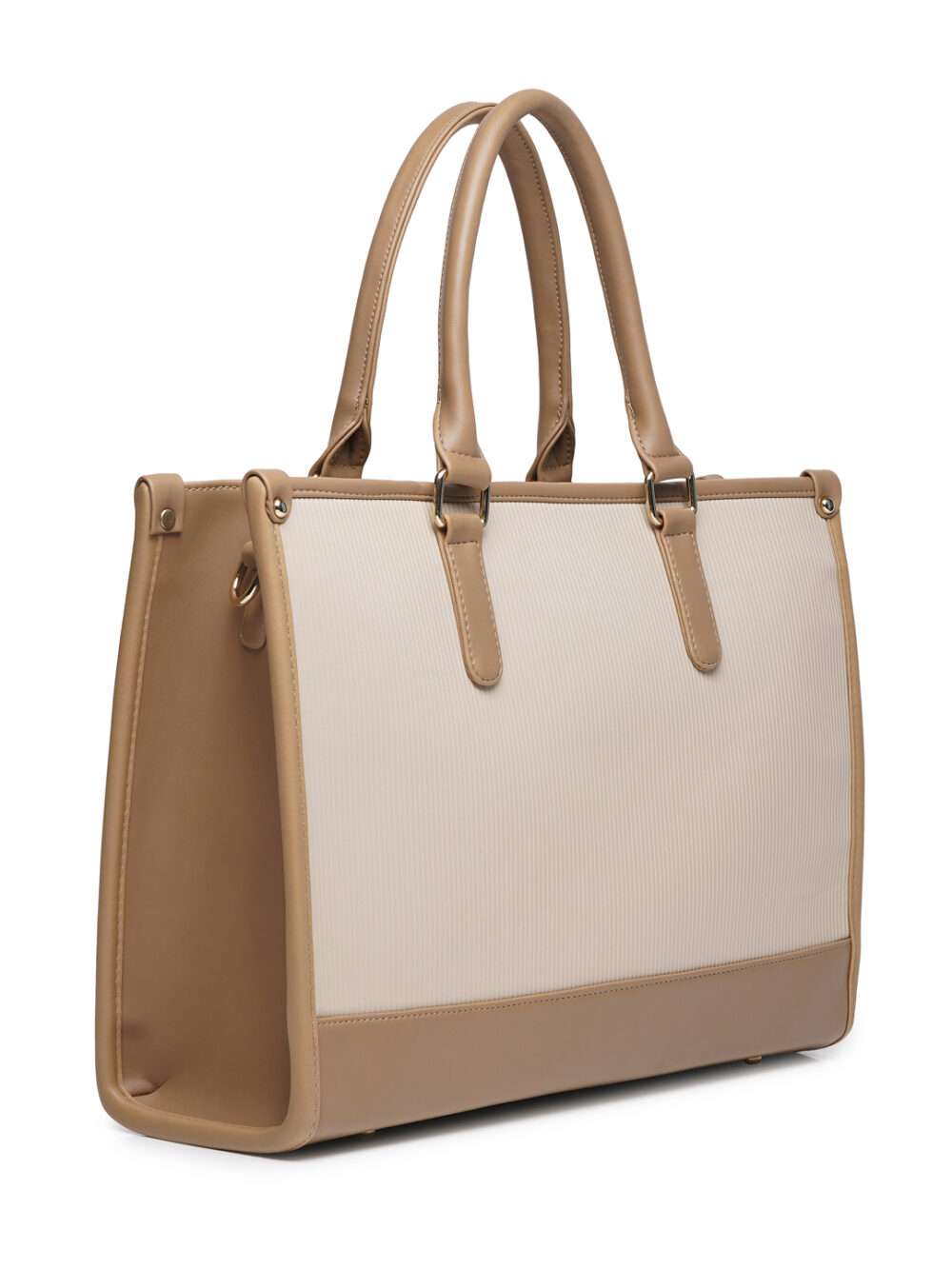 Day To Day Laptop Tote Bag - Beige
