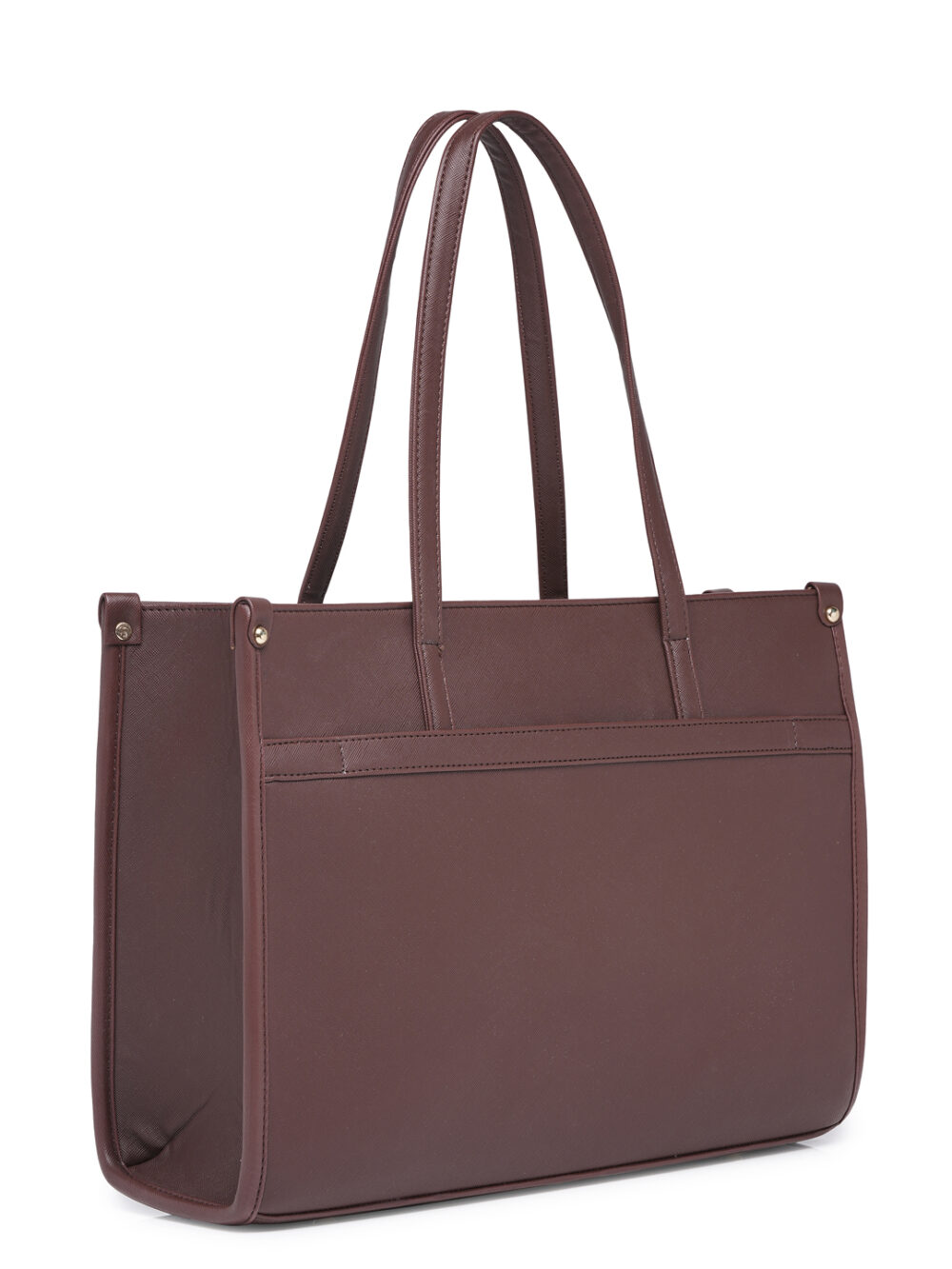 Personalized League Laptop Tote Bag - Full Brown