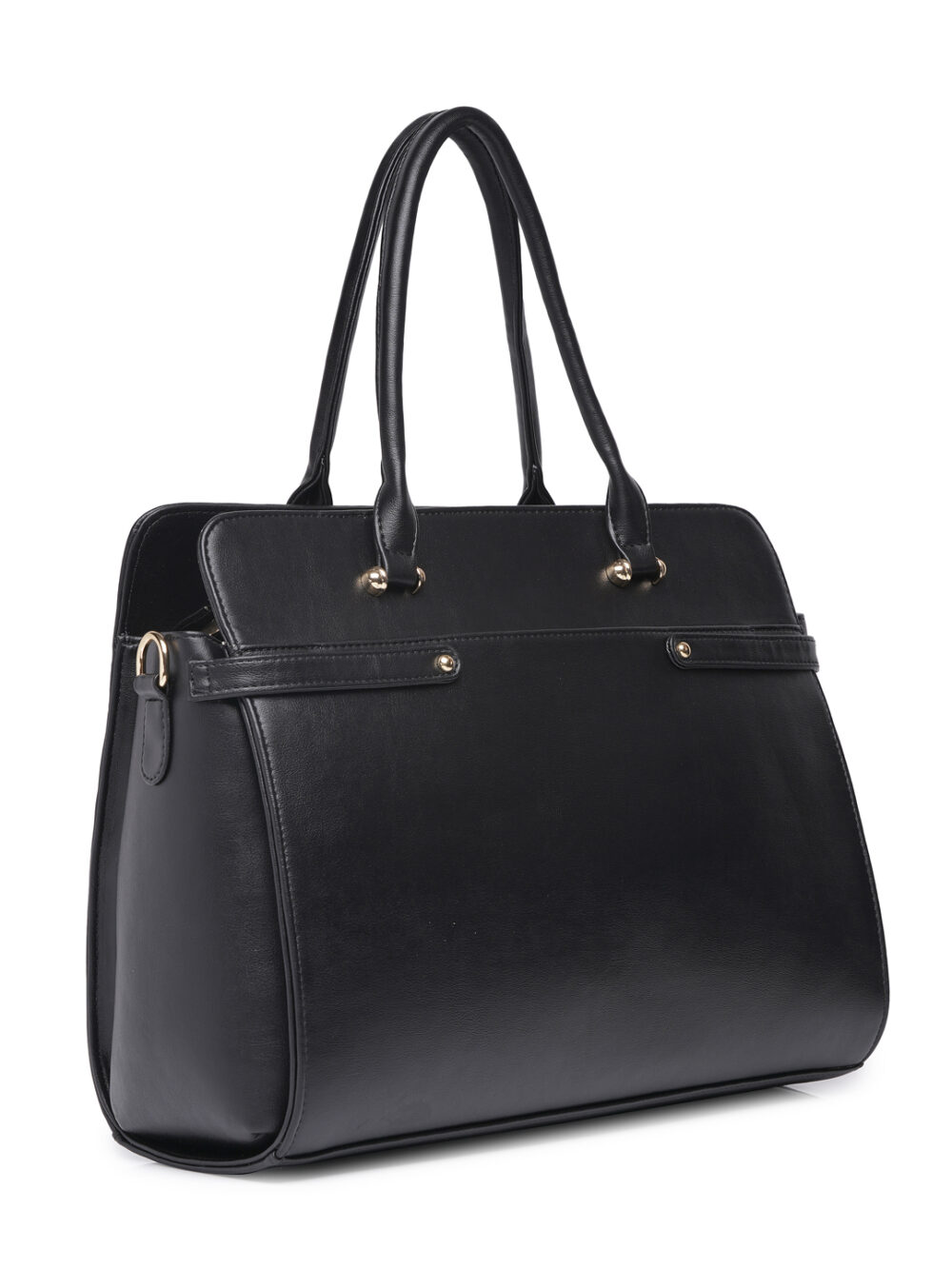 The Ample Laptop Tote Bag - Full Black