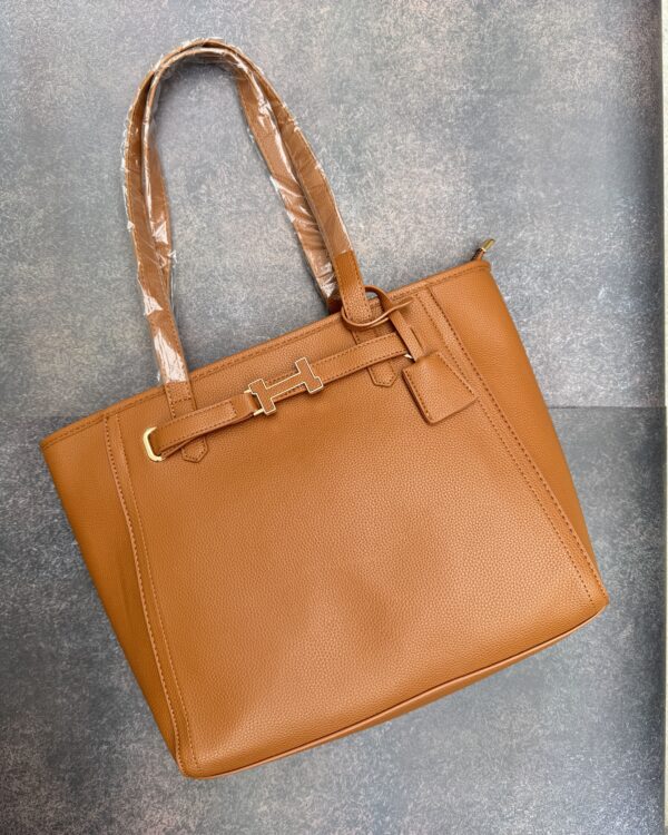The H Laptop Tote Bag - Brown