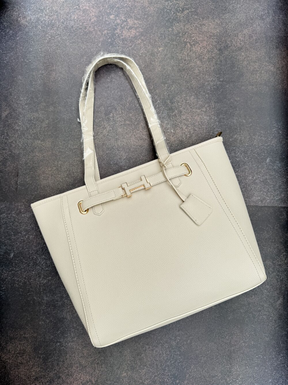 The H Laptop Tote Bag - Off White