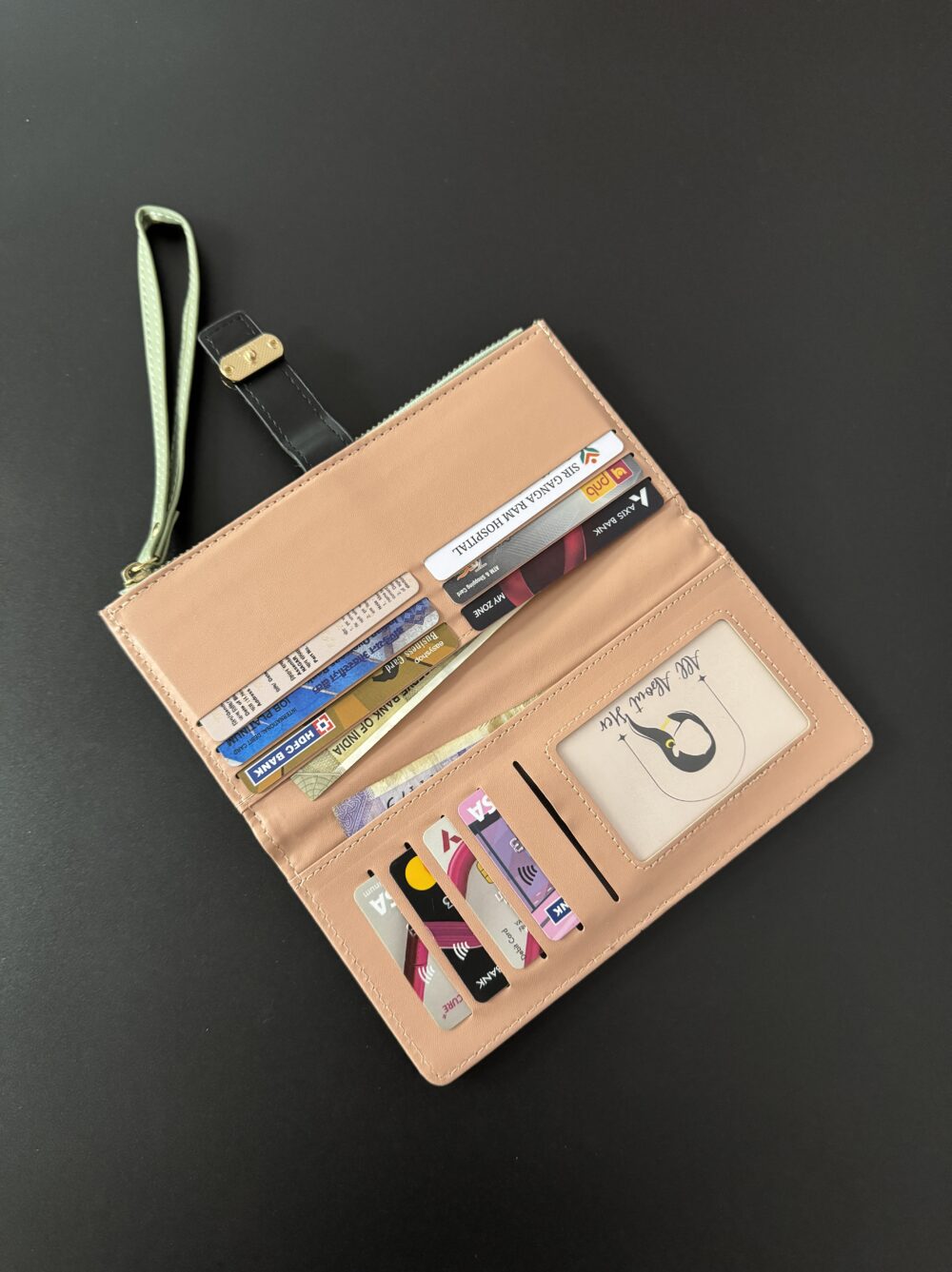 Textured Flower Wallet