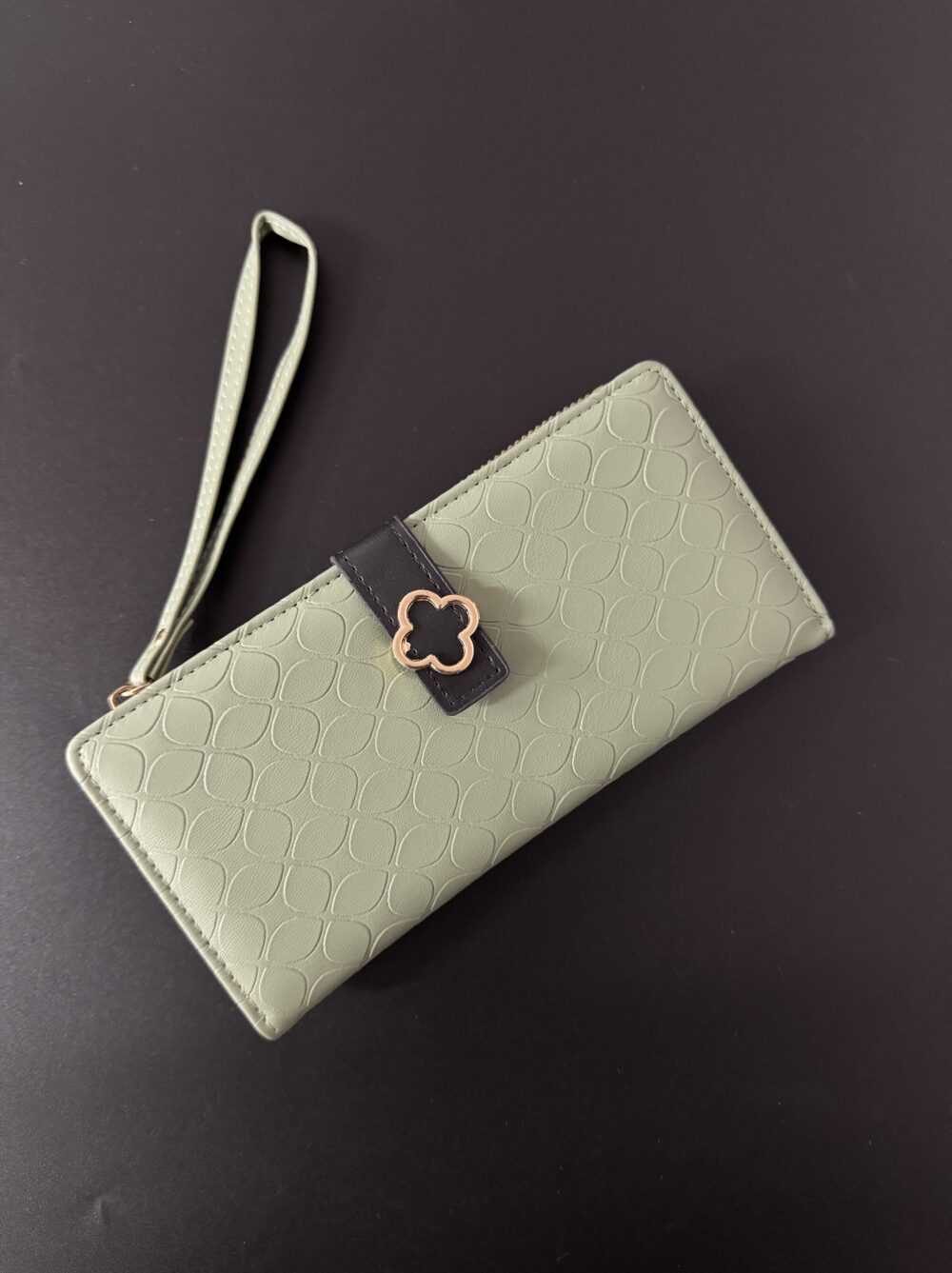 Textured Flower Wallet