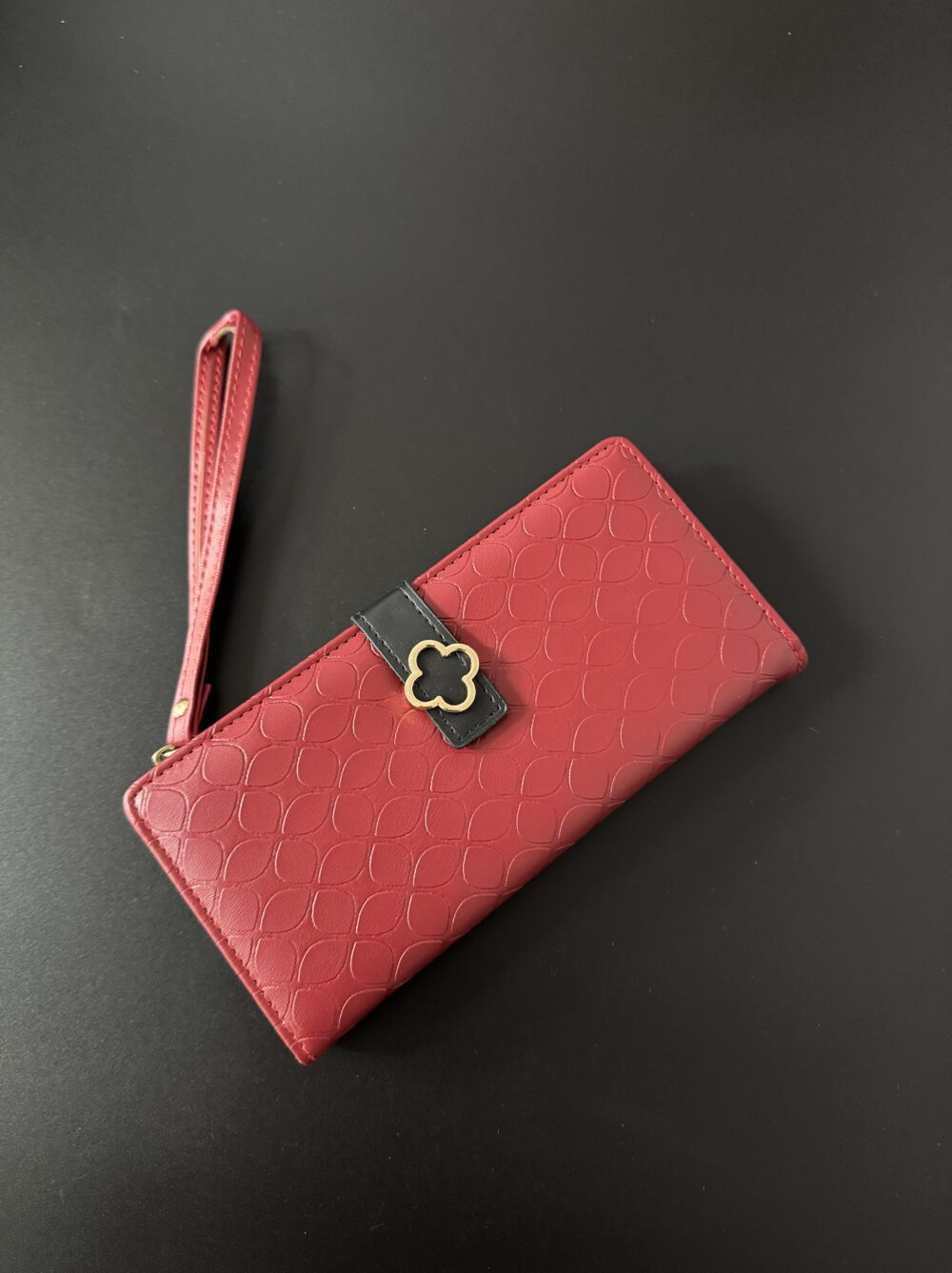 Textured Flower Wallet