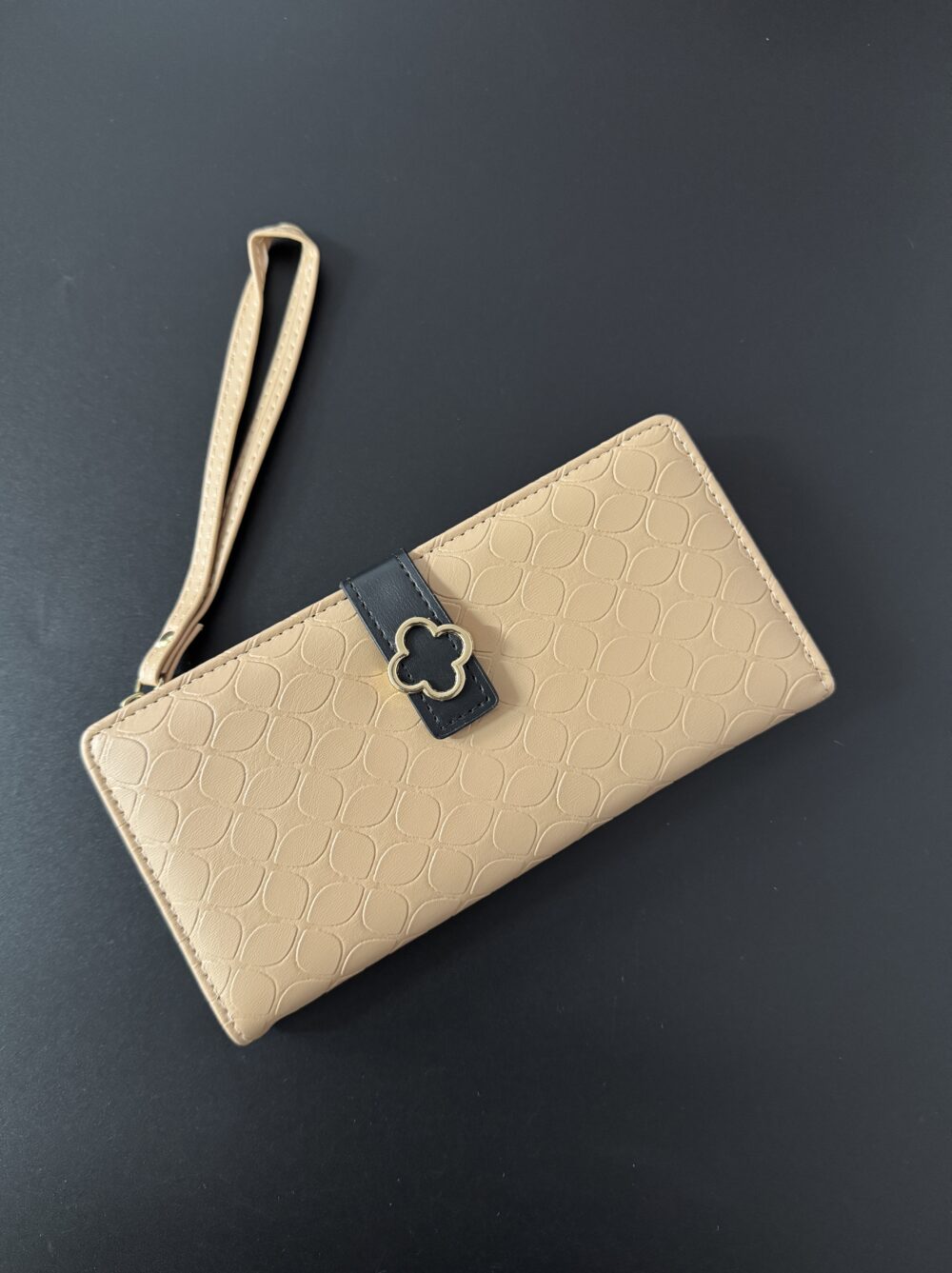 Textured Flower Wallet