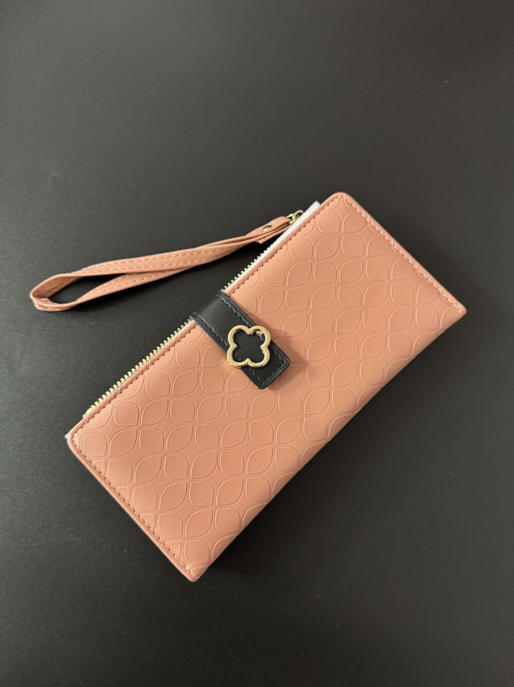 Textured Flower Wallet