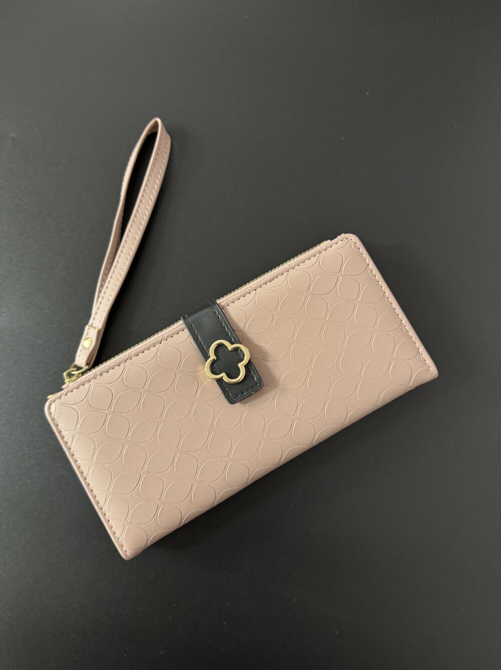 Textured Flower Wallet