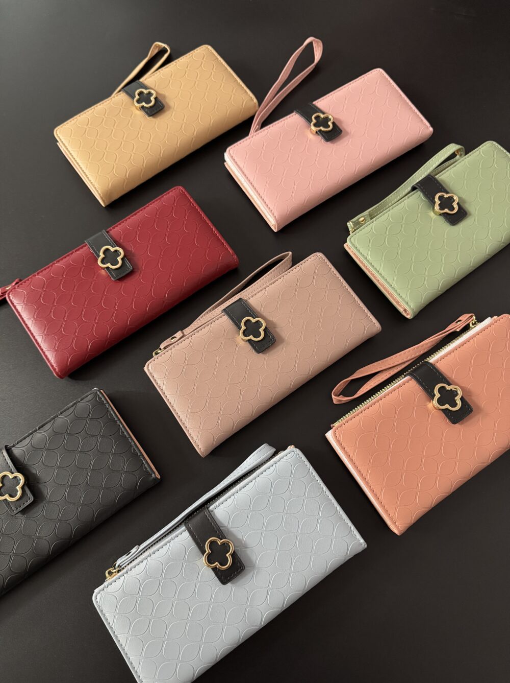 Textured Flower Wallet