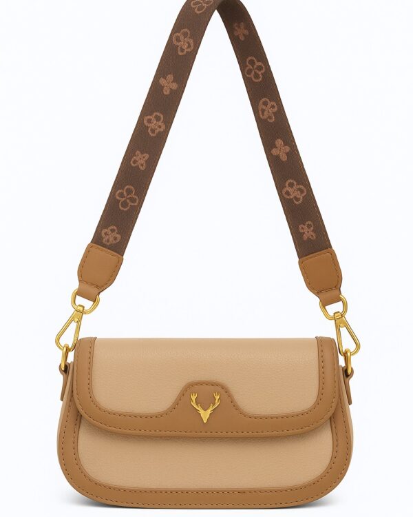 Deer 2 Compartment Sling Bag - Khaki