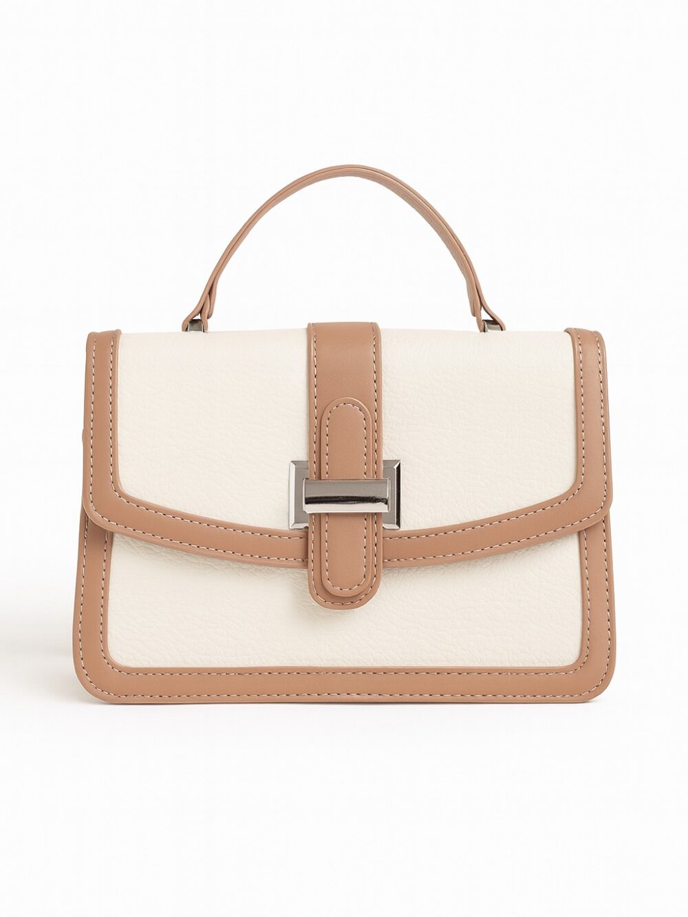 CarryMe Chic 3 Compartment Sling Bag - White