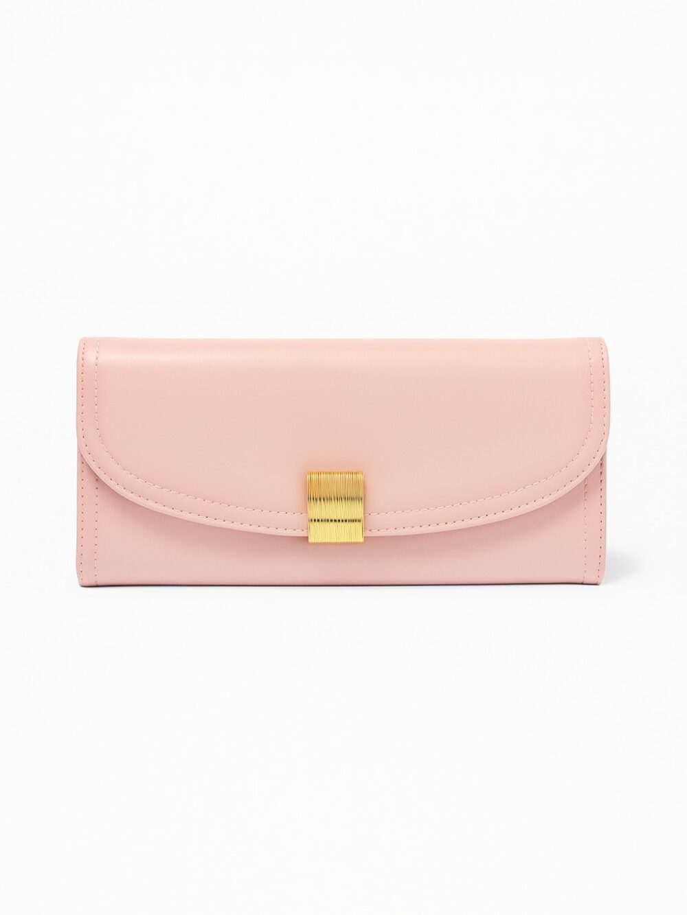 Golden Buckle Trifold Wallet