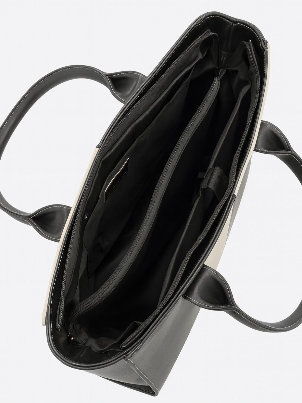 Modern Luxe Laptop Tote Bag - Black