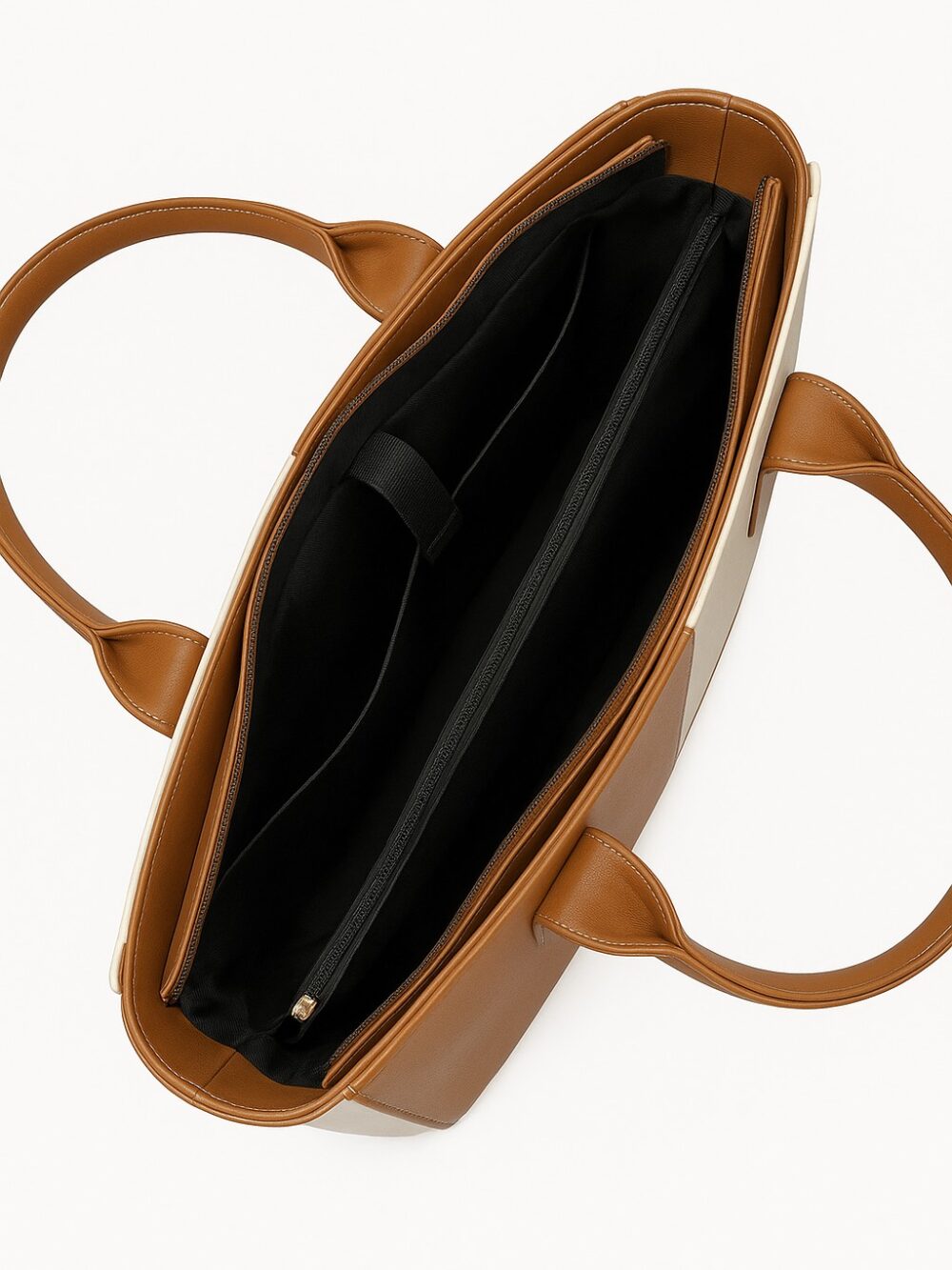Modern Luxe Laptop Tote Bag - Brown